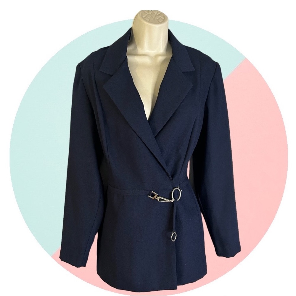 Vintage Navy Blue Blazer